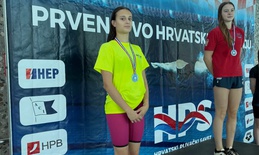 Sara Orelj vicešampionka Hrvatske za mlađe juniorke u disciplini 100 metara slobodno