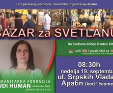 NOVI HUMANITARNI BAZAR ZA SVETLANU MARKOVIĆ