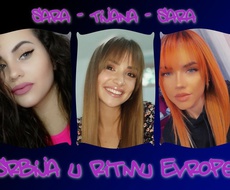 Tijana Gerin, Sara Vidaković i Sara Rodić PLESNA PODRŠKA na takmičenju „Srbija u ritmu Evrope“