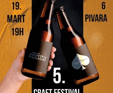 Festival CRAFT PIVA u Apatinu zakazan za 19. mart