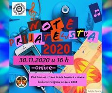 APATINKE USPEŠNE NA MUZIČKOM FESTIVALU ,,NOTE PRIJATELJSTVA 2020''