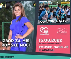 Tradicionalna ROMSKA NOĆ 15. avgusta u Apatinu